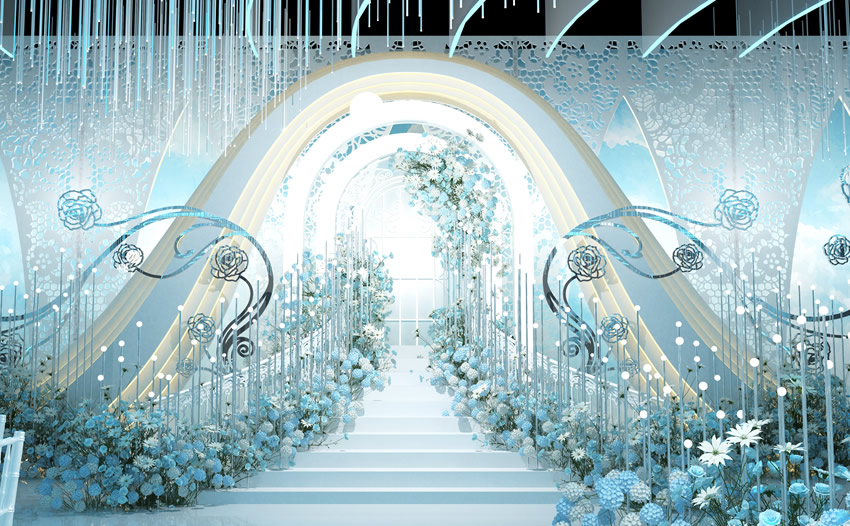 城阳釡香烙馍村水晶厅效果展示