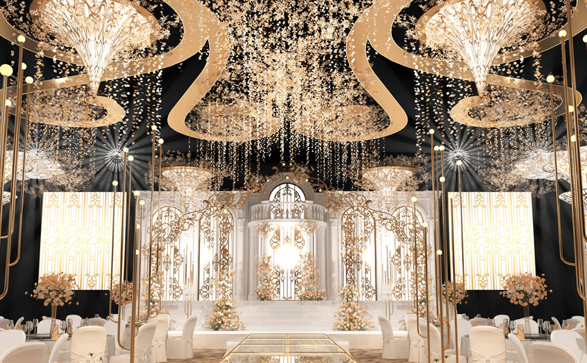 城阳花木兰喜事汇金色大厅效果展示